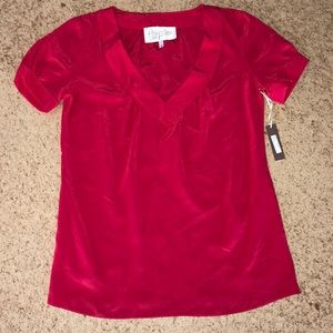 Rory Beca Pink V-Neck Short Sleeve